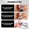 thumbnail image 5 of Alicates profesionales para cutículas con mango de silicona antideslizante, recortador de acero inoxidable de 3/4 de pulgada de punta afilada, color rojo rosa., 5 of 5