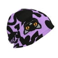 thumbnail image 3 of Xecao Cartoon Black Cats Print Knit Hat,Winter Beanie for Men Women, Beanie Soft Warm Ski Stocking Cuffed Cap, 3 of 7