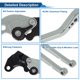 thumbnail image 4 of Palancas de freno y embrague cortas Unique Bargains para Suzuki GSXR600 1997-2003, ajustables en 6 posiciones, palanca de freno de motocicleta de aleación de aluminio tono titanio 1 par, 4 of 7