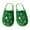 Green, variant on Women and Men Christmas Slippers Cute Reindeer House Shoes Warm Fuzzy Memory Foam Indoor Winter Slippers (Red, 7)