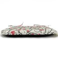 thumbnail image 2 of Love Chair Seating Cushion Set of 2, Wave Floral Heart Summer Swirl Illustration Flourishes Foliage Classical, Seat Pads with Anti-slip Backing, 16"x16", Eggshell Vermilion Black, by Ambesonne, 2 of 5