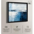 thumbnail image 2 of Layers of Blue Shadowbox Print Blue Abstract Art by Art Remedy, Black Frame, 40 x 40, 2 of 7