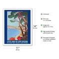 thumbnail image 2 of Cote D’Azur - Juan Les Pins Beach - PLM French Railroad - Vintage Railroad Travel Poster by Roger Broders c.1927 - Fine Art Matte Paper Print (Unframed) 11x14in, 2 of 4