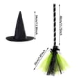 thumbnail image 3 of 1 Juego De Decoración De Halloween Bruja Escoba Voladora Fiesta Baile Disfraces Accesorios Vestuario, 3 of 4