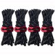 thumbnail image 2 of Eigraketly Cuerda de tienda de 4 piezas, alambre de senderismo, suministros de Camping, accesorio de bricolaje, equipo de escalada multifuncional carpas Negro, 2 of 6
