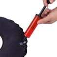 thumbnail image 3 of 1 Pcs Flocking Inflatable Seat Cushion,Round Anti-Decubitus Seat Cushion,Breathable Chair Backrest with Air Pump,Portable Butt Cushion,Ideal for Prolonged Sitting Dark Blue, 3 of 7