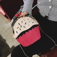 thumbnail image 2 of Baguery Unique 3D Cupcake Crossbody Bag - PU Cartoon Purse with Removable Gold Chain (5.11×7.87×4.33in)​, 2 of 9