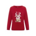 thumbnail image 1 of Sudaderas casuales para mujer Pullover Tops Camisas de manga larga XBTCLXEBCO T XL,Rojo, 1 of 6