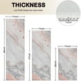 thumbnail image 4 of White Gray Red Marble Pattern Kitchen Rugs Sets Of 3,Kitchen Runner Rugs Non Skid Washable,Decorative Kitchen Floor Mats for Kitchen,Sink,Laundry,17"x30"+ 17"x47" + 17"x59", 4 of 6