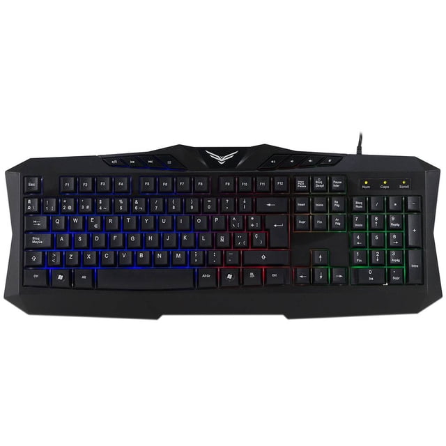 Teclado multimedia gamer Naceb Na-0912, retroiluminado, USB 2.0. Naceb Technology NA-0912