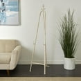 thumbnail image 2 of DecMode 17" x 65" White Metal Adjustable 3 Tier Anchor Easel with Foldable Stand and Chain Support, 1-Piece, 2 of 11