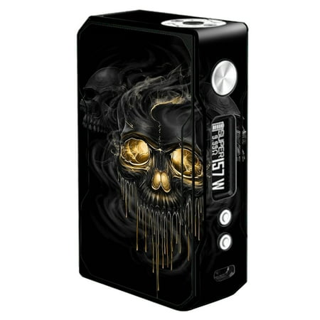 Glowing Skeleton - Skins Decals For Voopoo Drag 157W Vape Mod / Golden Skull, Glowing Skeleton