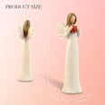 thumbnail image 3 of DurableDelights 7.48"Angel Figurine with Heart Hand Painted Ornaments Statue for Home Decor, 3 of 10