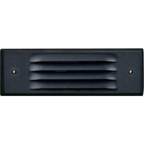 Dabmar Lighting LV-LED615-B 2 x 3.2W & 12V Encastrable en Baie Louvered Down Brick&44; Step & Wall Fixture - Couvercle Noir