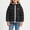 Black, variant on Girls Puffer Hooded Jackets, Thermal Long Sleeve Zip Up Lightweight Winter Outerwear Purple Size 1-2 T