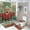 style-413, variant on Fun Mexican Christmas Gnome with Cacti 4 Piece Decor Shower Curtains Sets Bathroom Sets with Curtain Rug Toilet Cover And U Shaped Mat Christmas Gnome Durable and Waterproof for Bathtub Decor