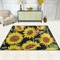 thumbnail image 3 of Dreamtimes Vintage Sunflowers Area Rug, 4'x5' Pet & Child Friendly Carpet for Living Room Bedroom Dining Room,Indoor Outdoor Soft Rug Washable Non Slip Comfortable Area Rug, 3 of 6