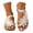 Beige, variant on Womenâs Beaded Sandals with Arch Support - Comfortable Flat Summer Beach Sandals, Bohemian Style Slide Sandals for Women, Non Cushion Footbed for Walking, Lightweight Outdoor Casual Shoes