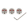 thumbnail image 3 of Pieza de repuesto para guitarra eléctrica, 3 piezas, perillas de calavera para bajo eléctrico, cabezal de calavera para guitarra eléctrica, diseñado para profesionales, 3 of 9