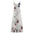 thumbnail image 5 of Ruyang Summer Dresses for Women 2024 Casual Floral Spaghetti Strap V Neck Casual Elegant Long Maxi Dress Boho Floral Dresses, 5 of 5