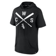 thumbnail image 2 of Men's Fanatics Black Chicago White Sox Iconic Rebel Short Sleeve Hooded Top, 2 of 3