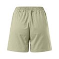 thumbnail image 6 of GHIIYER Cotton Hiking Shorts for Women Casual High Waisted Elastic Shorts with Pockets Summer Clothes Size 2XL, 6 of 6