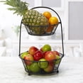 thumbnail image 3 of Gourmet Basics by Mikasa Tulsa 2-Tier Basket, 3 of 4