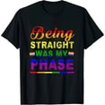 thumbnail image 1 of Playera Mujer "Solo Una Fase" Lesbiana y Gay | Divertida y Tierna LGBT Talla S Negra, 1 of 5