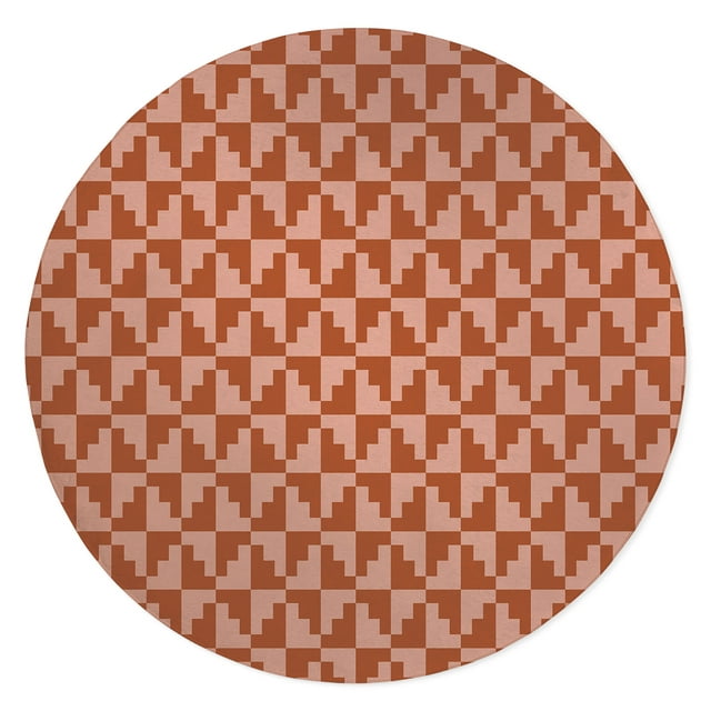 Stairstep Diamonds Rust Office Mat by Kavka Designs