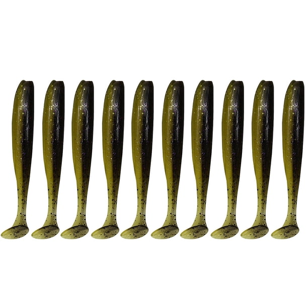 Soidarity Cebos de pesca de simulación reutilizables, cebos artificiales portátiles de PVC, 5,5 cm, 10 Uds. Pescar No.19 Soidarity OD000513-19