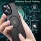 thumbnail image 5 of Shockproof Matte Transparent Phone Case For iPhone 15 14 13 12 11 Pro Max 14 Plus For Magsafe Magnetic Wireless Charging Cover, 5 of 5