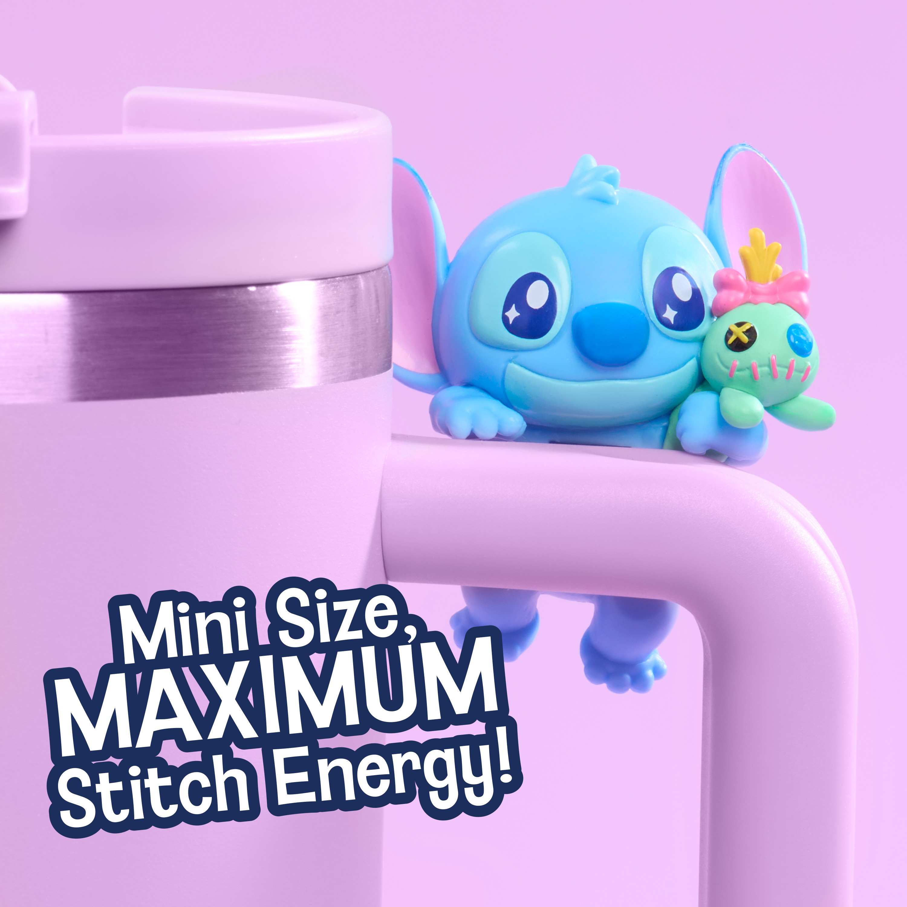 Disney Stitch Attachmeez Collectible Mini Figure Blind Box, Hangs off Books, Phones & More