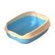 thumbnail image 4 of Bandeja de arena para gatos, protector contra salpicaduras, accesorios grandes, bandeja de cama extraíble para gatos, parte abierta resistent Azul, 4 of 10