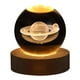 thumbnail image 1 of Xihbxyly Lámpara de Bola de Cristal Galáctica, Luz Nocturna Led con Sistema Solar, Esfera de Vidrio Grabada a Láser, Base de Madera Decorativa, Alimentación Por Usb, Ideal para Sala de Estar, Dormito, 1 of 2