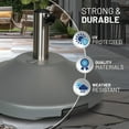 thumbnail image 5 of US Weight Premium 50 Pound Prefilled Umbrella Base for Patio Table - Grey, 5 of 6