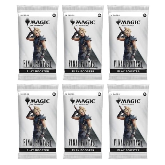 6 Packs Magic the Gathering Play Booster Pack Lot MTG Final Fantasy