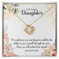 thumbnail image 3 of To My Daughter Ability to See Infinity Knot Necklace Message Card, 3 of 17