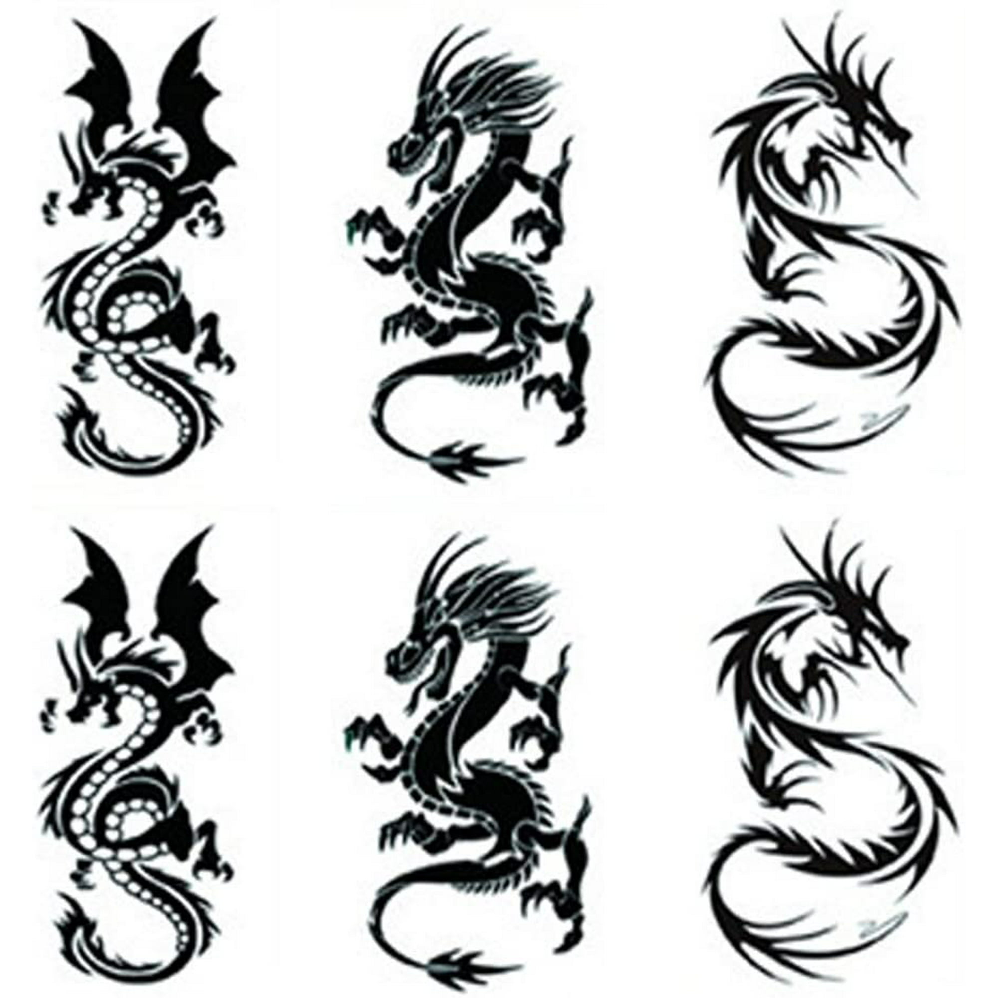 Small dragons Temporary Tattoos Stickers for kids Women Men Girls 6 Sheets,  Fake dragon lovely Tattoos Paper Body Sticker Set Party Favors,waterproof  and Long Lasting body tattoos by | Walmart Canada