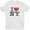 White, variant on I Love NY Kids T-Shirt Officially Licensed Youth Unisex Tees Heather Purple, XS