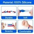 thumbnail image 5 of GOGO 60 Pcs Silicone Bracelets for Summer Games, Stretch Rubber Wristbands, 5 of 6