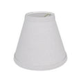 thumbnail image 4 of Aspen Creative 32125-2 Small Hardback Empire Shape Chandelier Clip-On Lamp Shade Set (2 Pack), Transitional Design in Light Grey, 6" bottom width (3" x 6" x 5"), 4 of 8