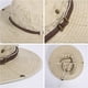 thumbnail image 3 of Sombrero plegable para el sol para hombre, sombrero de safari, anti UV, montañismo al aire libre, sombrero de viaje, gorra de pescador, sombrero de cubo, color caqui, 3 of 5