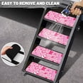 thumbnail image 3 of Yuyamidu American Flag RV Step Covers Cowboy RV Steps Covers Rugs 4 Pack RV Camper Step Covers 19.5" x 7.5" RV Stair Carpet Camper Accessories, Pink, 3 of 7