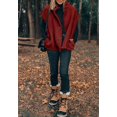 thumbnail image 5 of Women's Sleeveless Fleece Vest, Stand Collar Button Down Loose Fit Sherpa Outerwear Gilet, 5 of 6