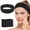 Black, variant on Duslogis 25 Pieces Disposable Hairband for Women, Non-woven Fabric Spa Headband for Securing Hair during Facial, Makeup, Travel, Ideal for Beauty Enthusiasts, Makeup Artists (White)