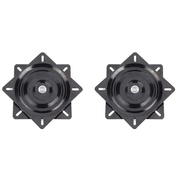 2pcs 6 Inch Boat Seat Swivel Plate Fishing Boat Marine Seat Swivel Rotation 360 Degree Rotation Universal Set,2 x boat seat swivel plate,black