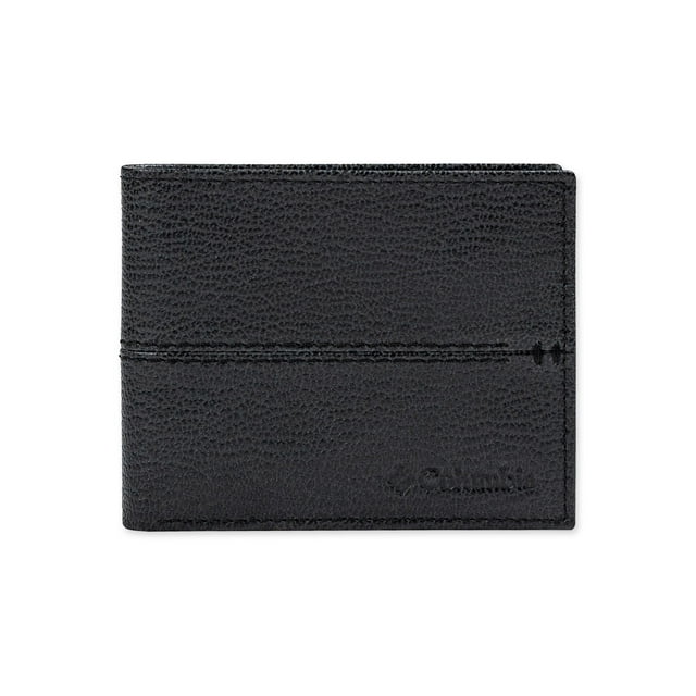 Wallet Columbia Pebbled para hombre, plegable con capacidad extra