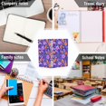 thumbnail image 6 of FORMRS 1-Subject Spiral Notebook 8" x 5" College Ruled 60 Refillable Sheet A5 Hard Cover, Purple Wildflowers Pattern, 6 of 7