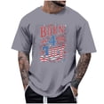 thumbnail image 2 of Tops para hombre, blusas y camisas de cuello redondo y manga corta para hombre, tops casuales de cuello redondo y manga corta con estampados especiales para hombre., 2 of 5