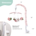 thumbnail image 4 of Crib Mobile The Peanutshell Floral Explorer con 12 canciones de cuna, 4 of 7